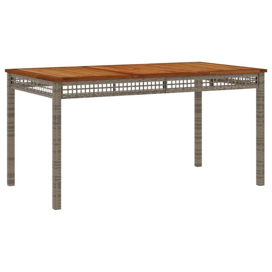5-Delige Tuinset Met Kussens Poly Rattan Grijs