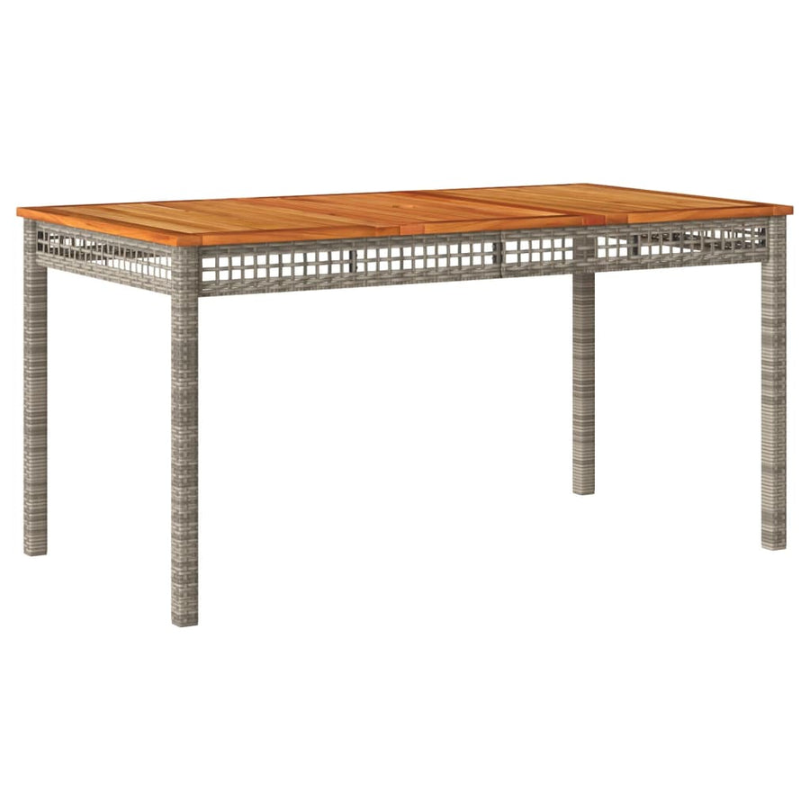 7-Delige Tuinset Met Kussens Poly Rattan Grijs