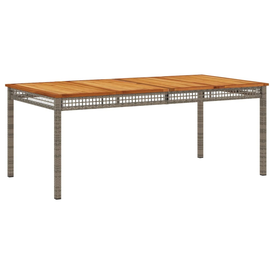9-Delige Tuinset Met Kussens Poly Rattan Grijs