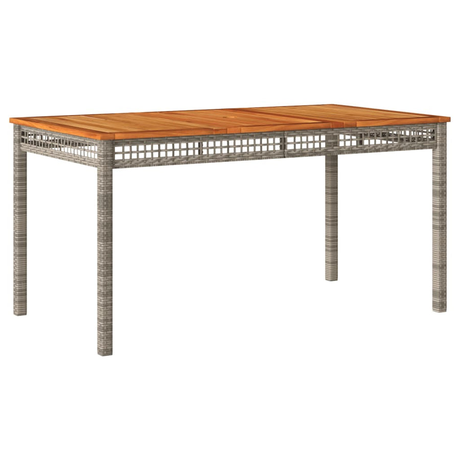 5-Delige Tuinset Met Kussens Poly Rattan Grijs