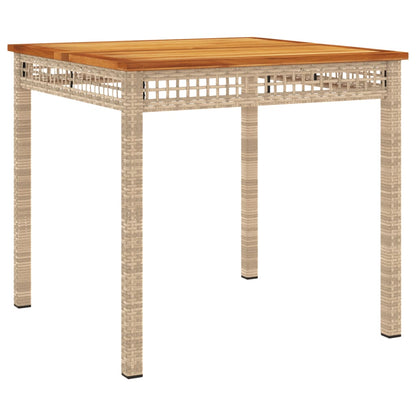 3-Delige Tuinset Met Kussens Poly Rattan Beige