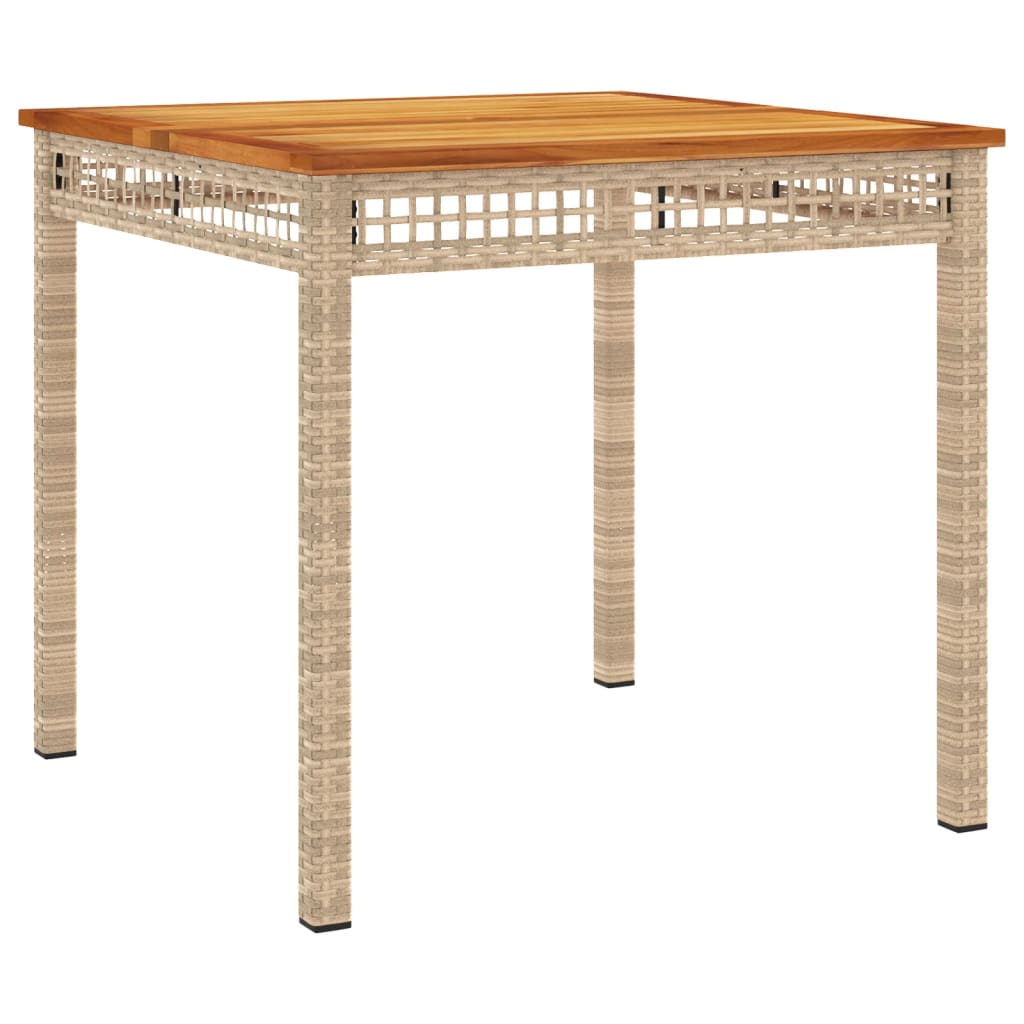 5-Delige Tuinset Met Kussens Poly Rattan Beige