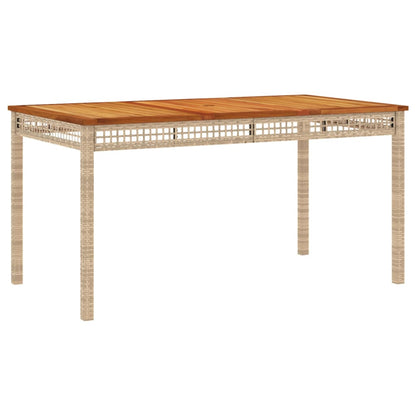 5-Delige Tuinset Met Kussens Poly Rattan Beige