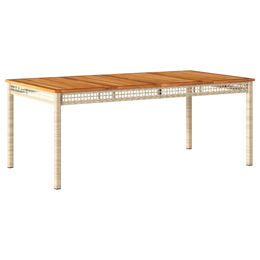 7-Delige Tuinset Met Kussens Poly Rattan Beige