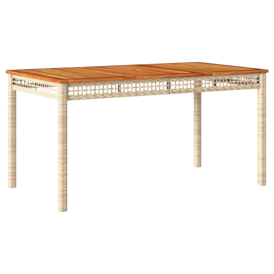 4-Delige Tuinset Met Kussens Poly Rattan Beige