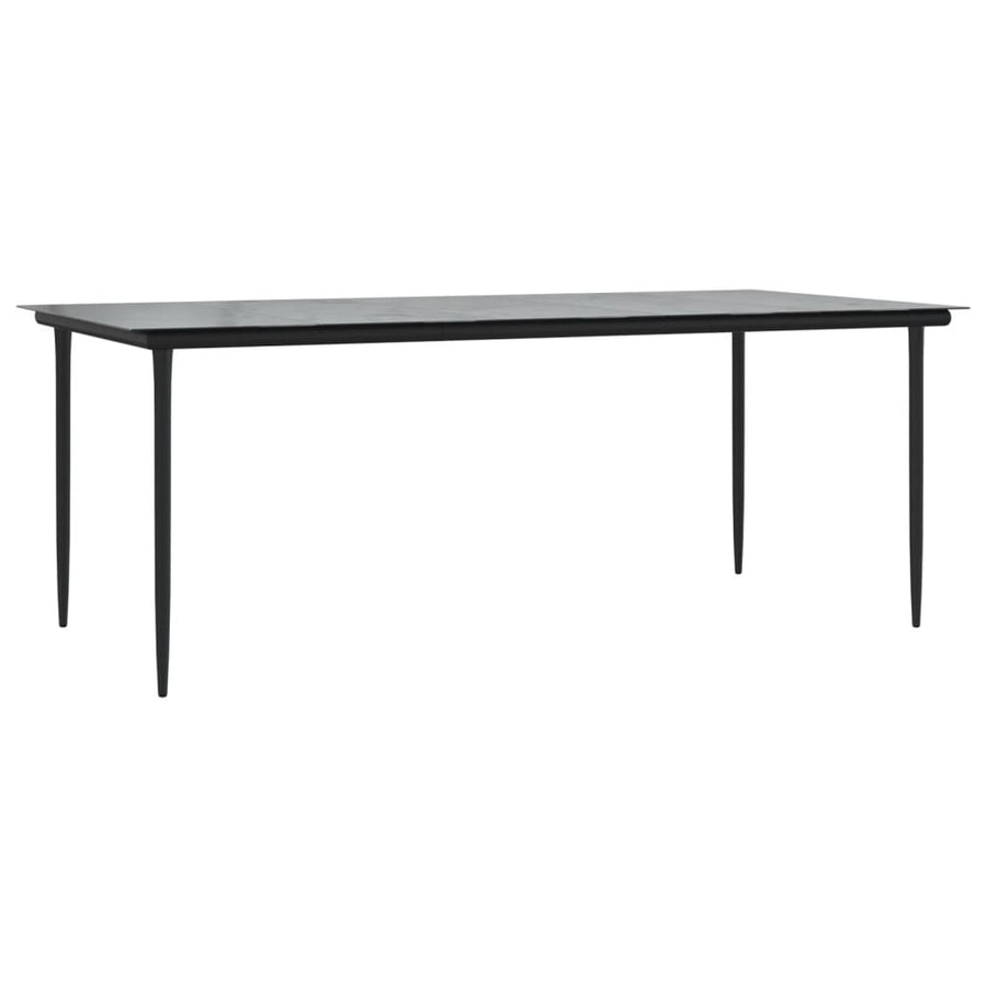 7-delige Tuinset met kussens poly rattan grijs