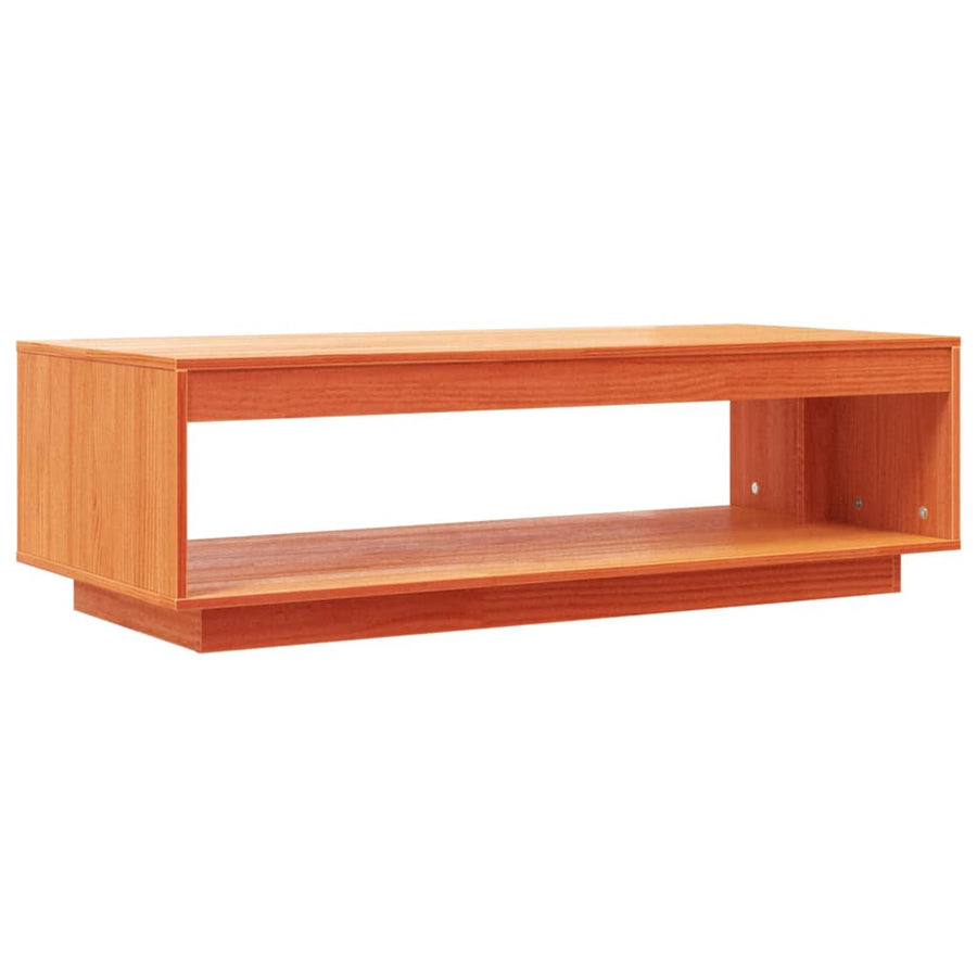 Salontafel 110X50X33,5 Cm Massief Grenenhout Wasbruin
