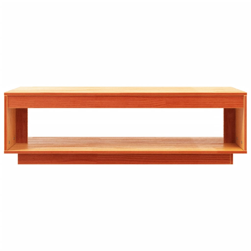 Salontafel 110X50X33,5 Cm Massief Grenenhout Wasbruin
