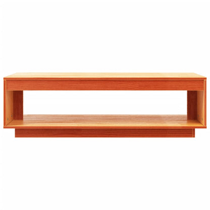 Salontafel 110X50X33,5 Cm Massief Grenenhout Wasbruin