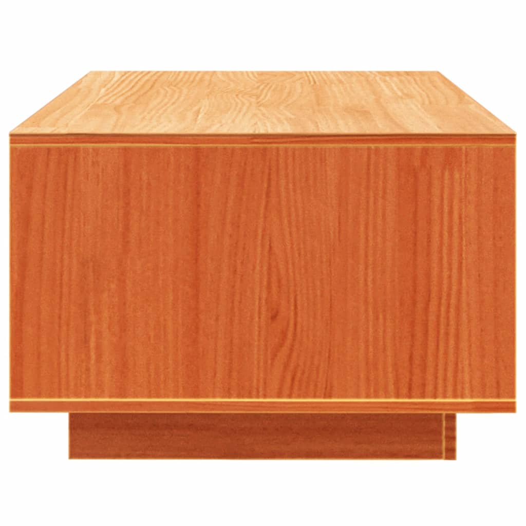 Salontafel 110X50X33,5 Cm Massief Grenenhout Wasbruin