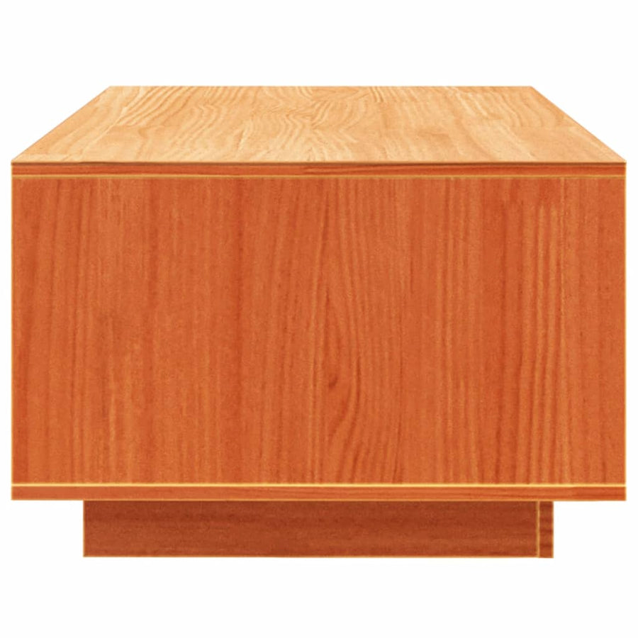 Salontafel 110X50X33,5 Cm Massief Grenenhout Wasbruin