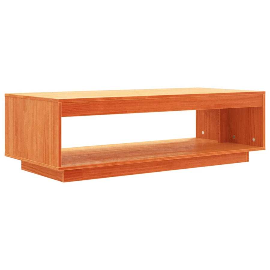 Salontafel 110X50X33,5 Cm Massief Grenenhout Wasbruin