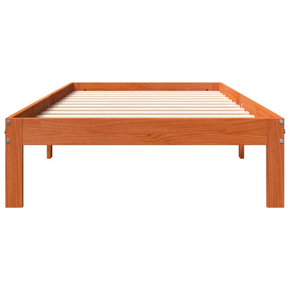 Bedframe Massief Grenenhout 90 x 190 cm Wasbruin