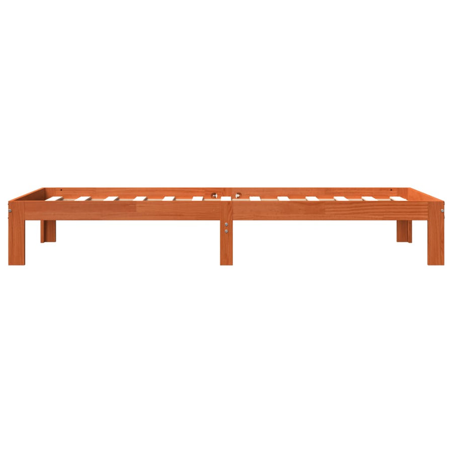 Bedframe Massief Grenenhout 90 x 190 cm Wasbruin