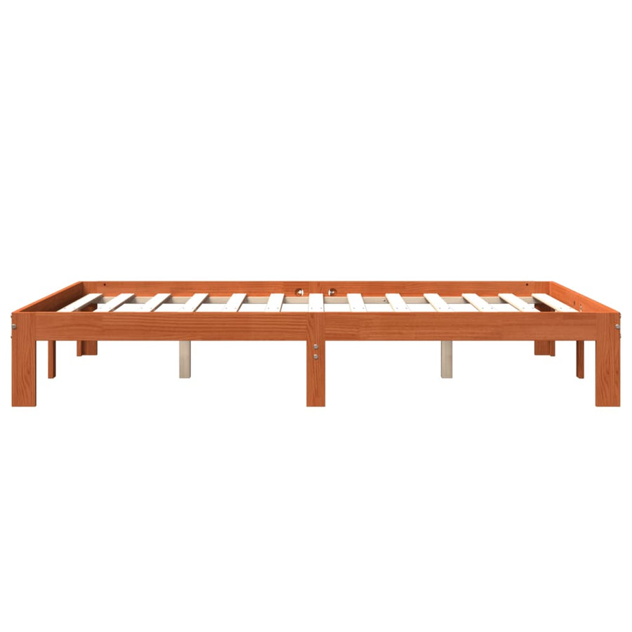 Bedframe Massief Grenenhout 120 x 190 cm Wasbruin