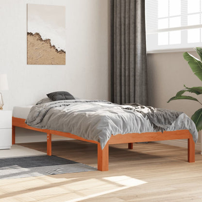 Bedframe Massief Grenenhout 100 x 200 cm Wasbruin