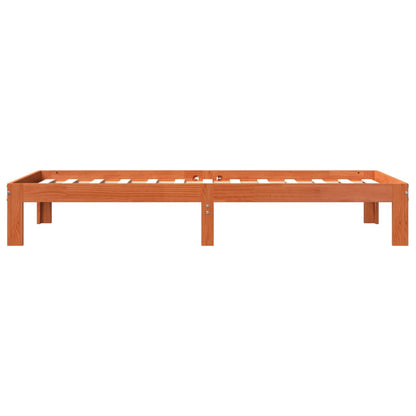 Bedframe Massief Grenenhout 100 x 200 cm Wasbruin