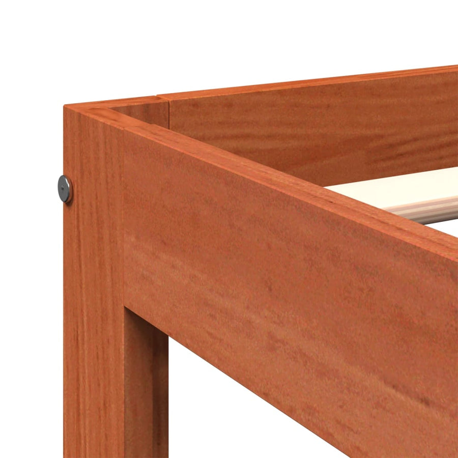 Bedframe Massief Grenenhout 100 x 200 cm Wasbruin