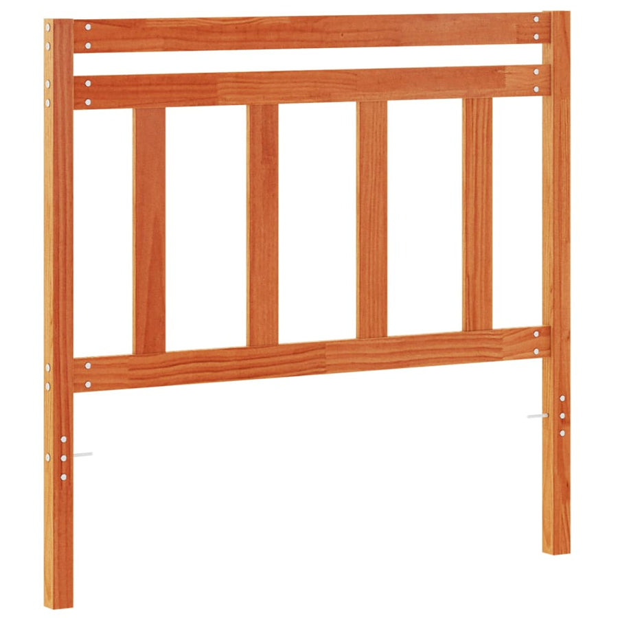 Hoofdbord 100 Cm Massief Grenenhout Wasbruin