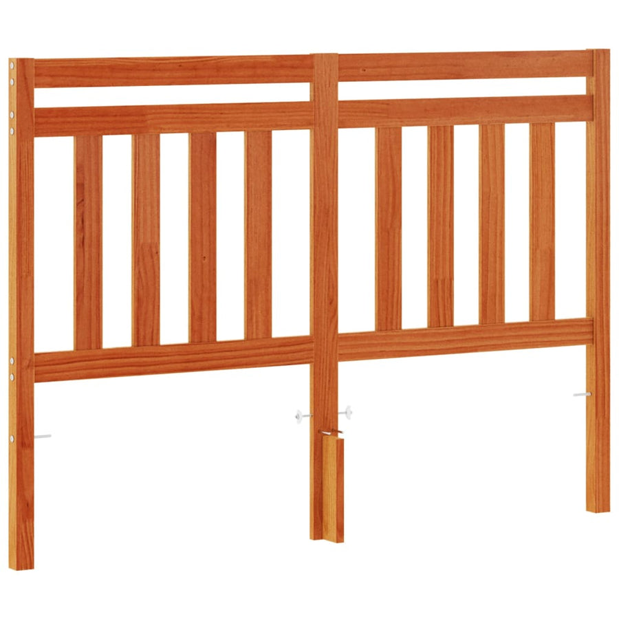 Hoofdbord 135 Cm Massief Grenenhout Wasbruin