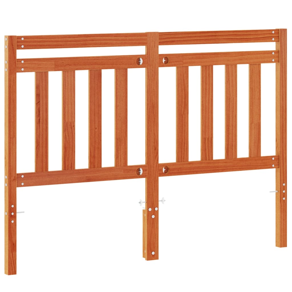 Hoofdbord 135 Cm Massief Grenenhout Wasbruin