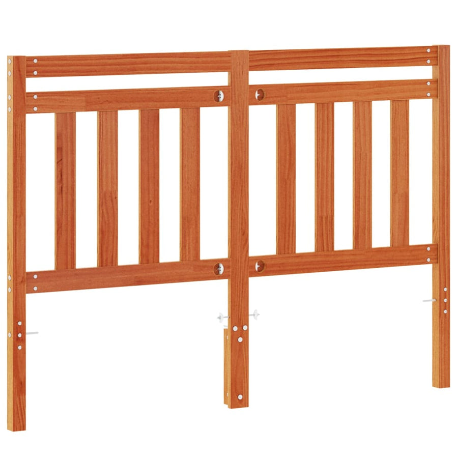 Hoofdbord 135 Cm Massief Grenenhout Wasbruin