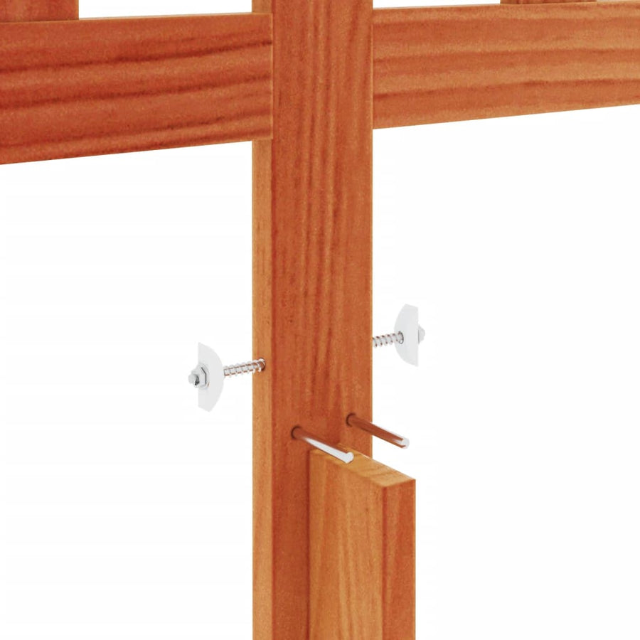 Hoofdbord 135 Cm Massief Grenenhout Wasbruin