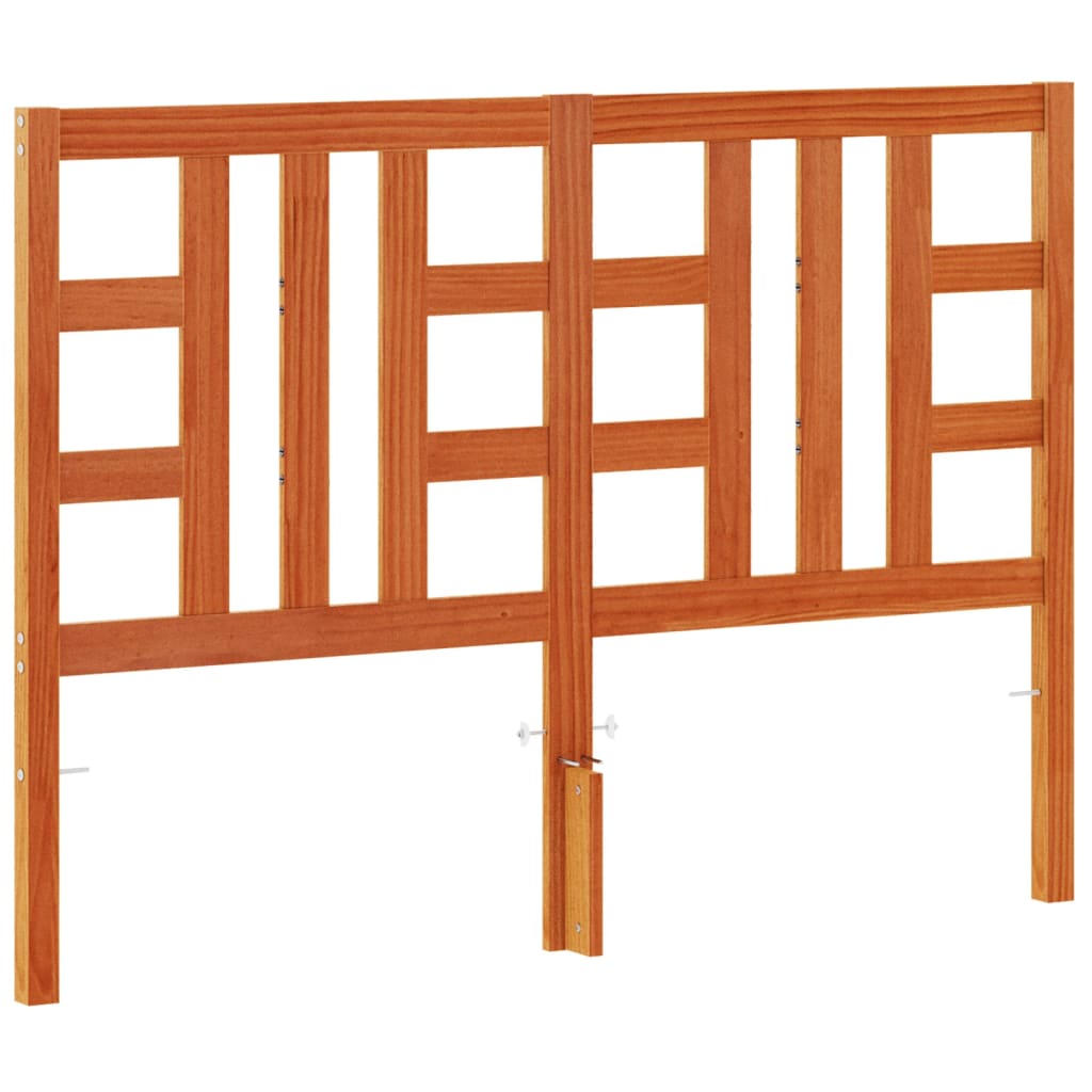 Hoofdbord 135 Cm Massief Grenenhout Wasbruin
