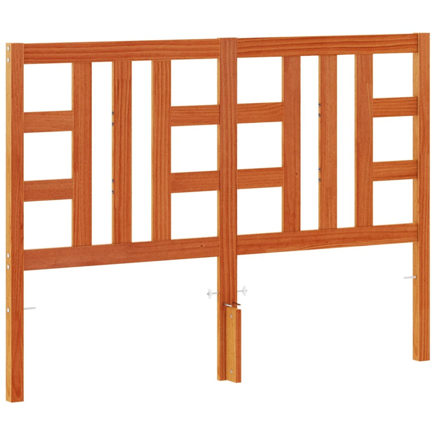 Hoofdbord 135 Cm Massief Grenenhout Wasbruin