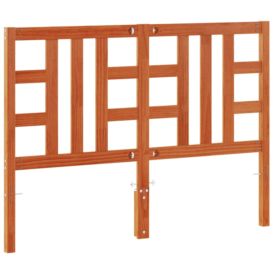 Hoofdbord 135 Cm Massief Grenenhout Wasbruin