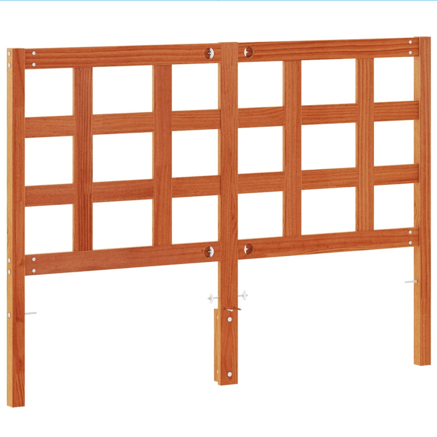 Hoofdbord 135 Cm Massief Grenenhout Wasbruin
