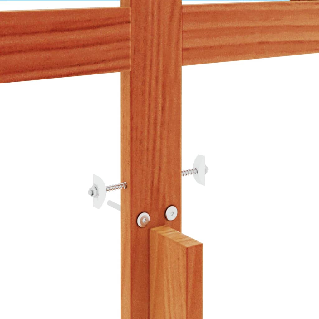Hoofdbord 135 Cm Massief Grenenhout Wasbruin