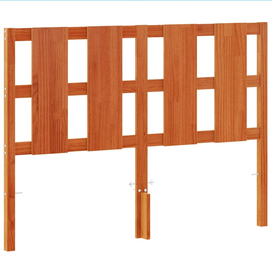 Hoofdbord 135 Cm Massief Grenenhout Wasbruin
