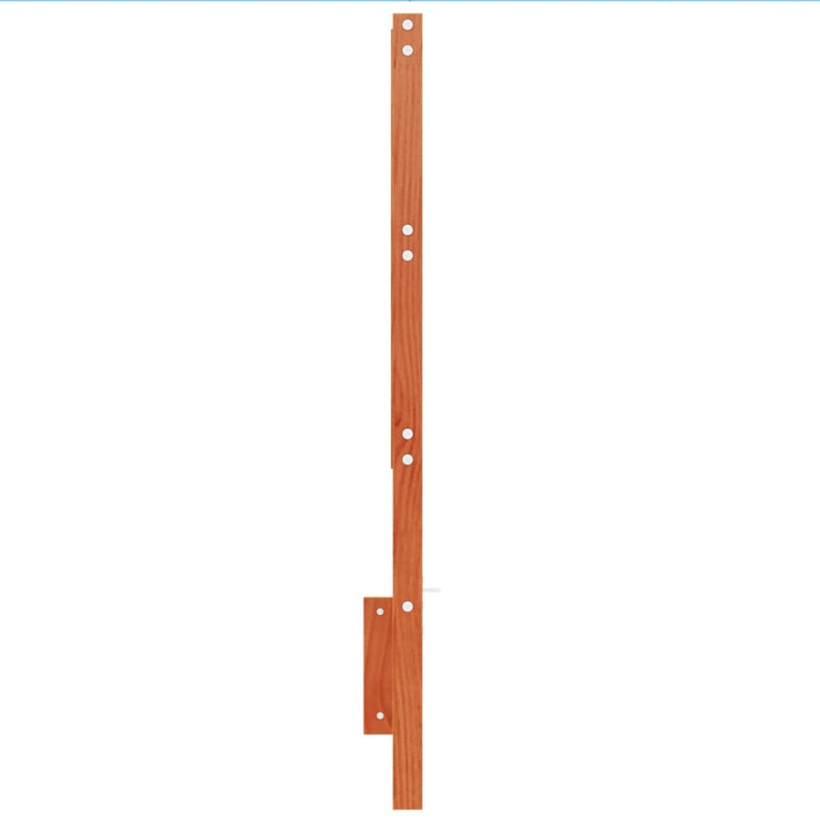Hoofdbord 135 Cm Massief Grenenhout Wasbruin