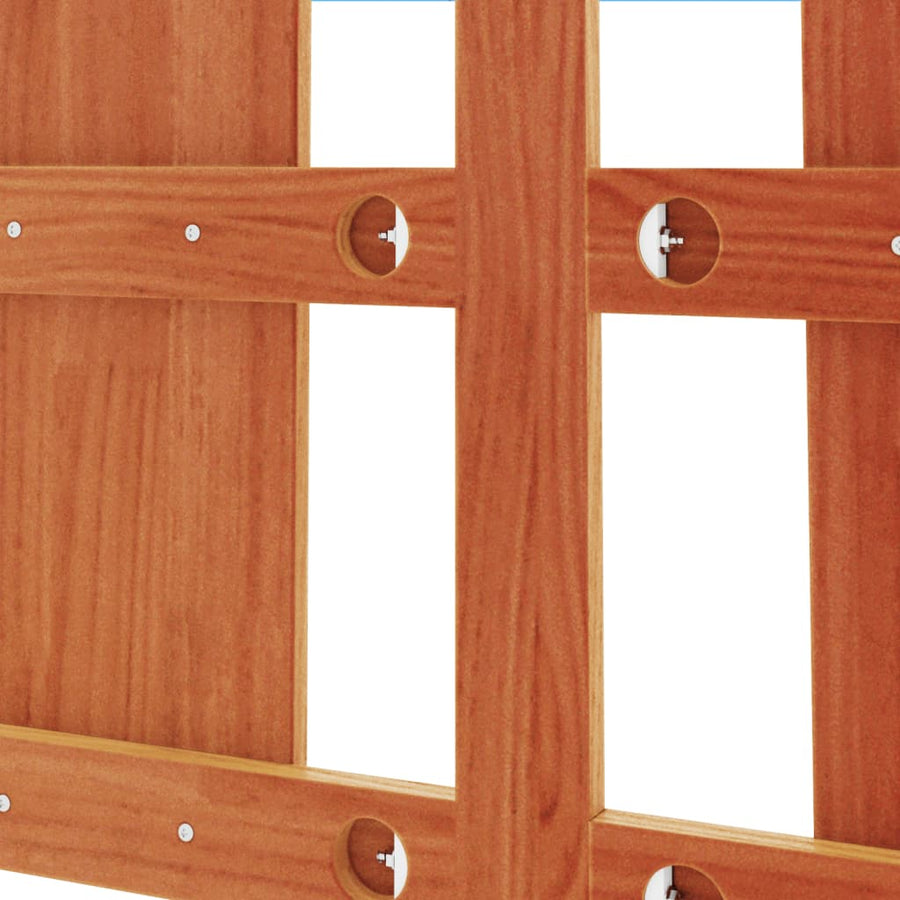 Hoofdbord 135 Cm Massief Grenenhout Wasbruin