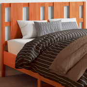 Hoofdbord 135 cm massief grenenhout wasbruin