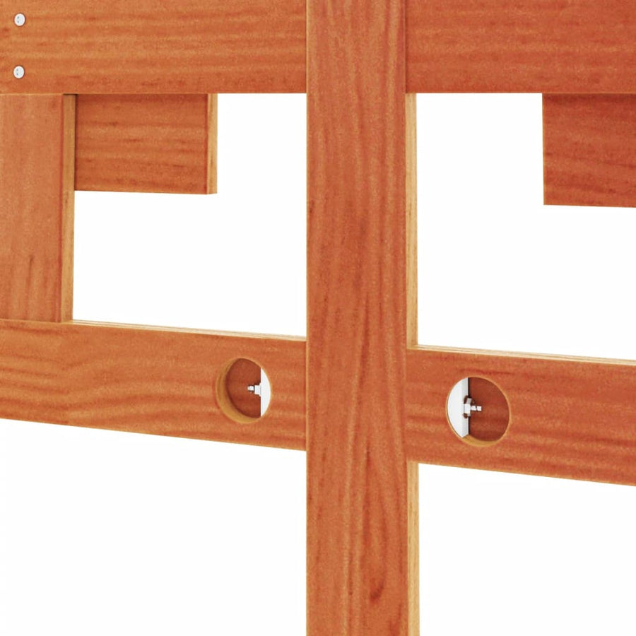 Hoofdbord 135 Cm Massief Grenenhout Wasbruin