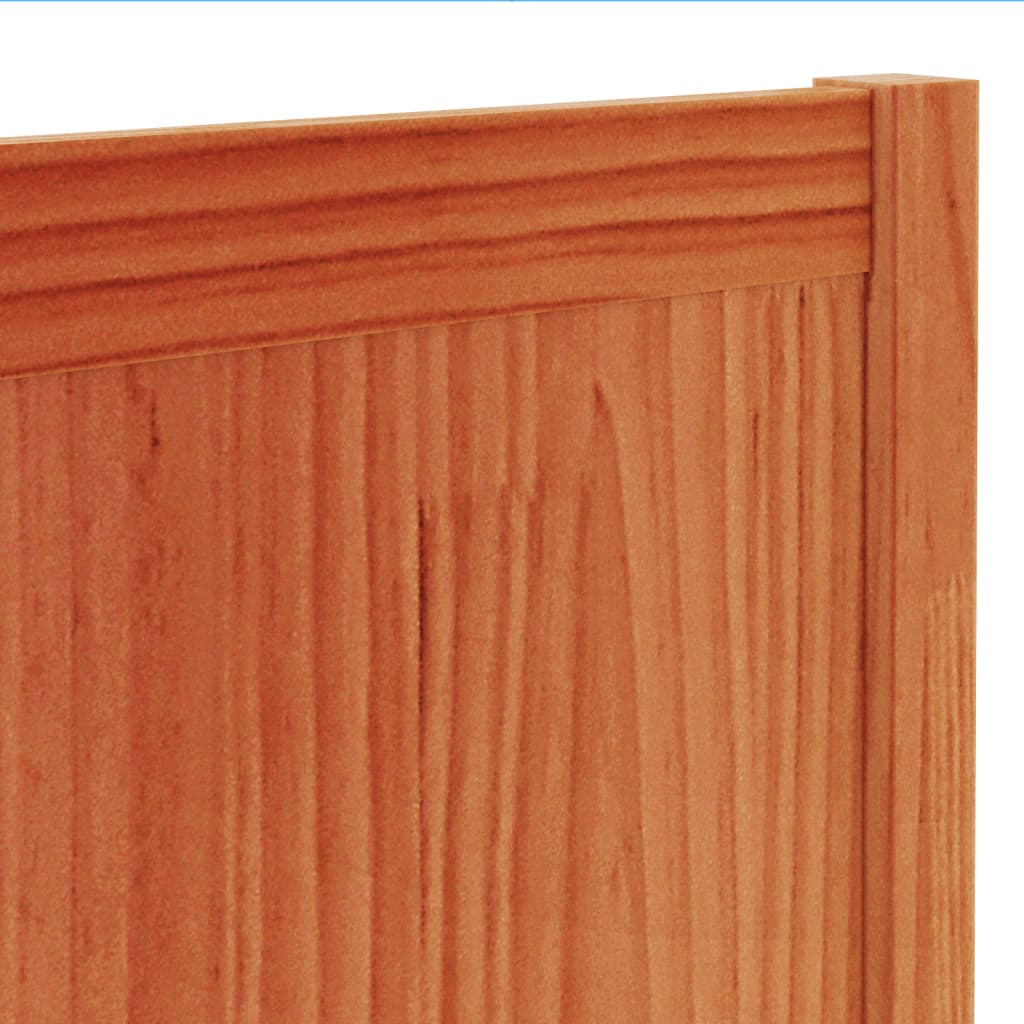 Hoofdbord 100 Cm Massief Grenenhout Wasbruin