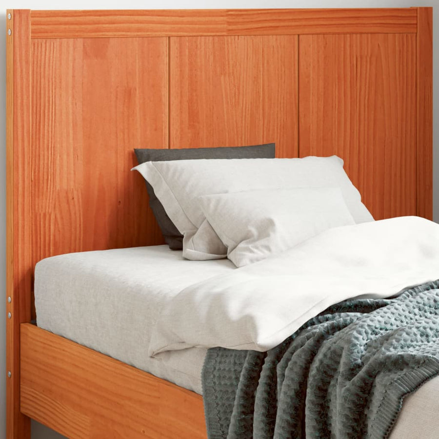 Hoofdbord 100 Cm Massief Grenenhout Wasbruin