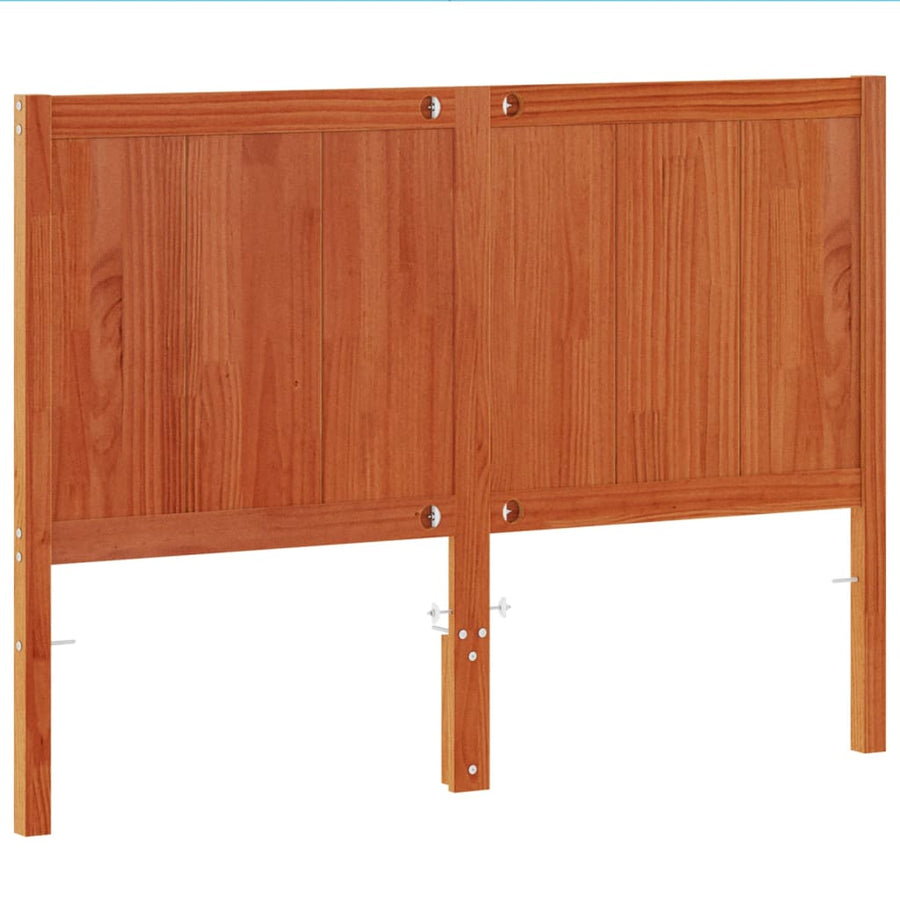 Hoofdbord 135 Cm Massief Grenenhout Wasbruin