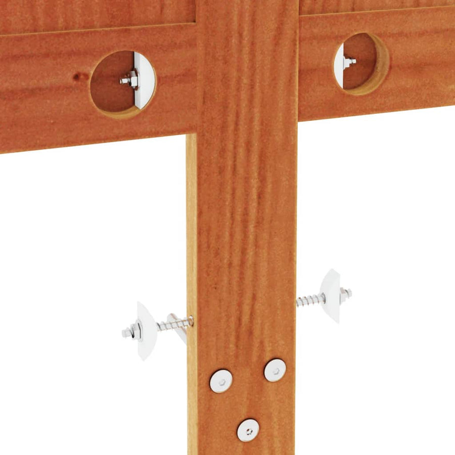 Hoofdbord 150 Cm Massief Grenenhout Wasbruin