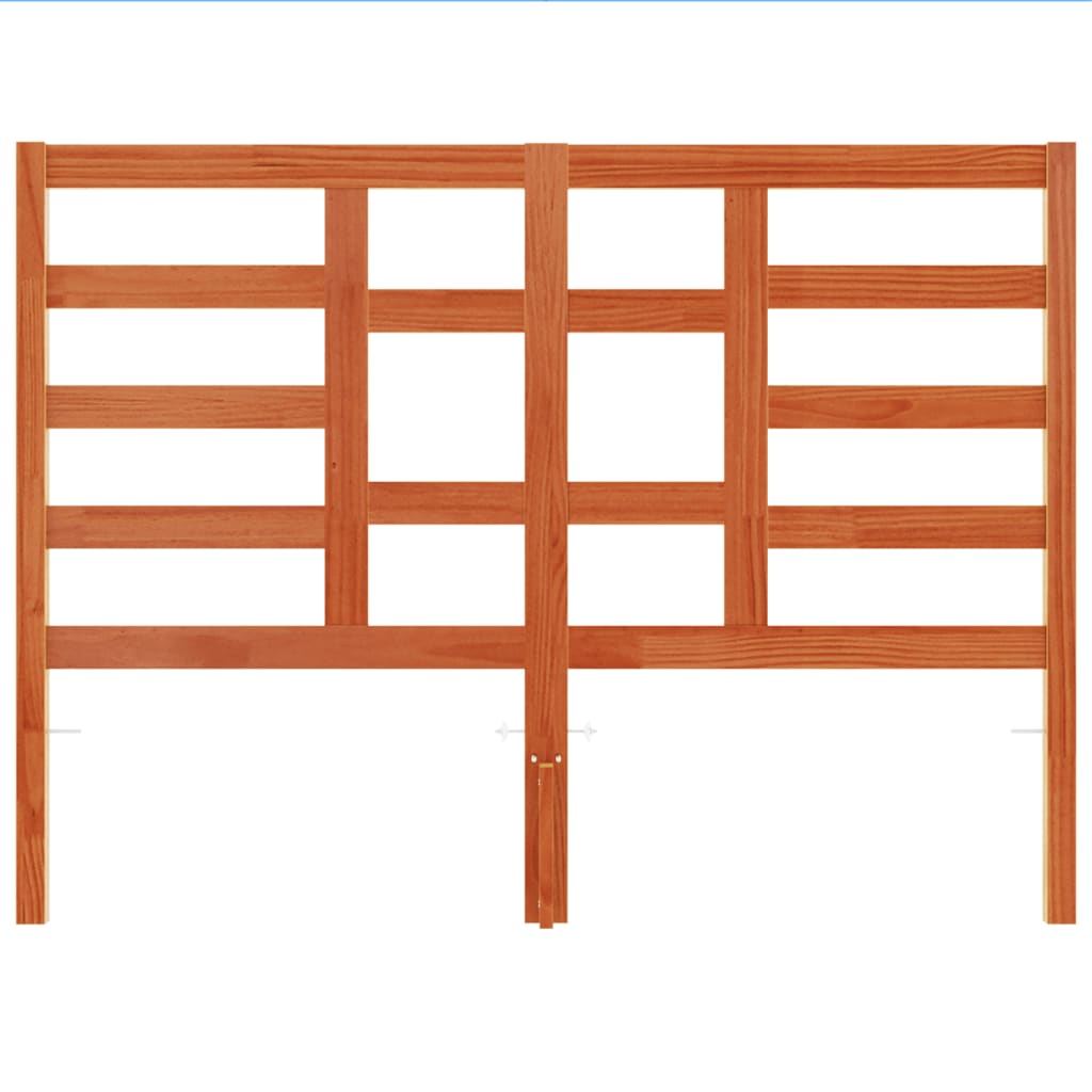 Hoofdbord 135 Cm Massief Grenenhout Wasbruin