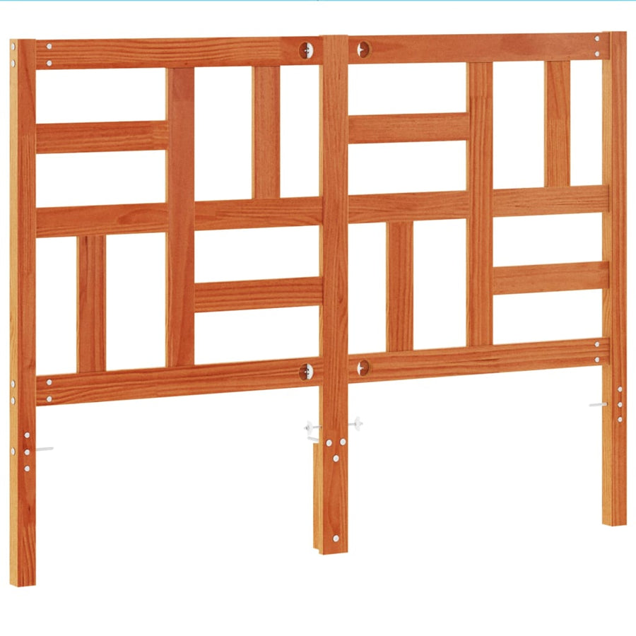 Hoofdbord 150 Cm Massief Grenenhout Wasbruin