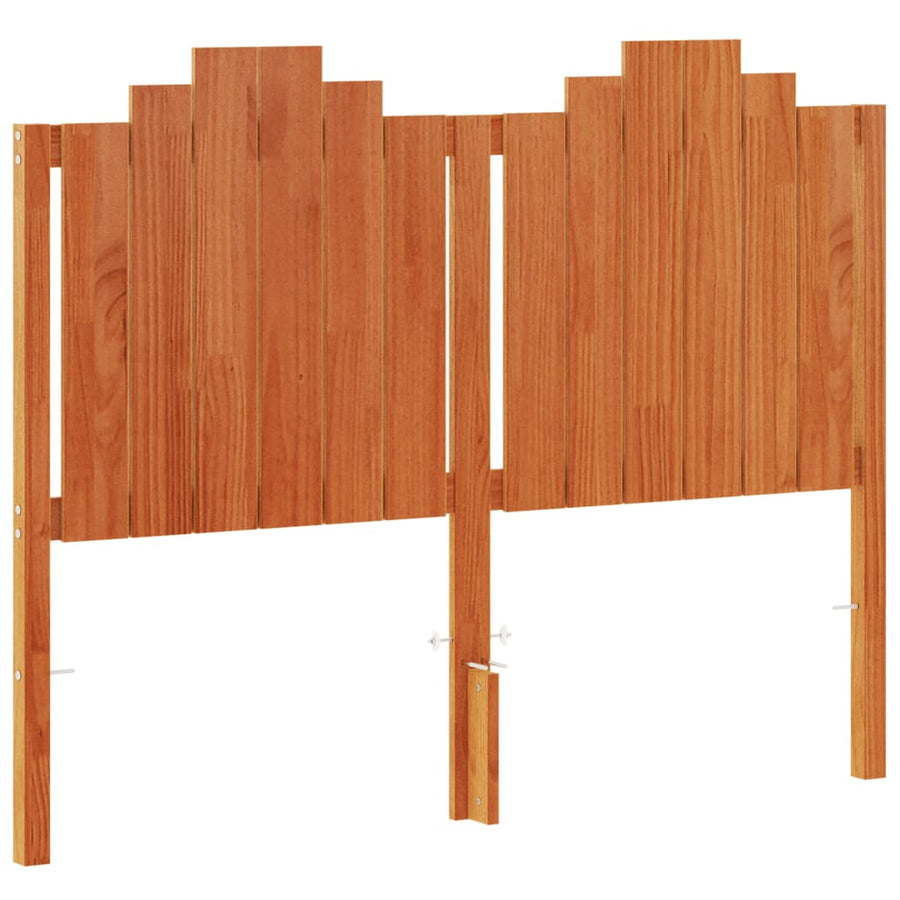 Hoofdbord 135 Cm Massief Grenenhout Wasbruin