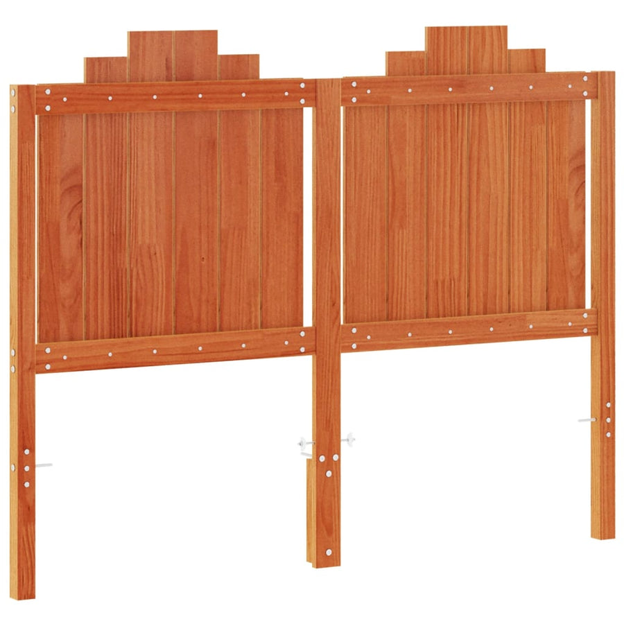 Hoofdbord 135 Cm Massief Grenenhout Wasbruin
