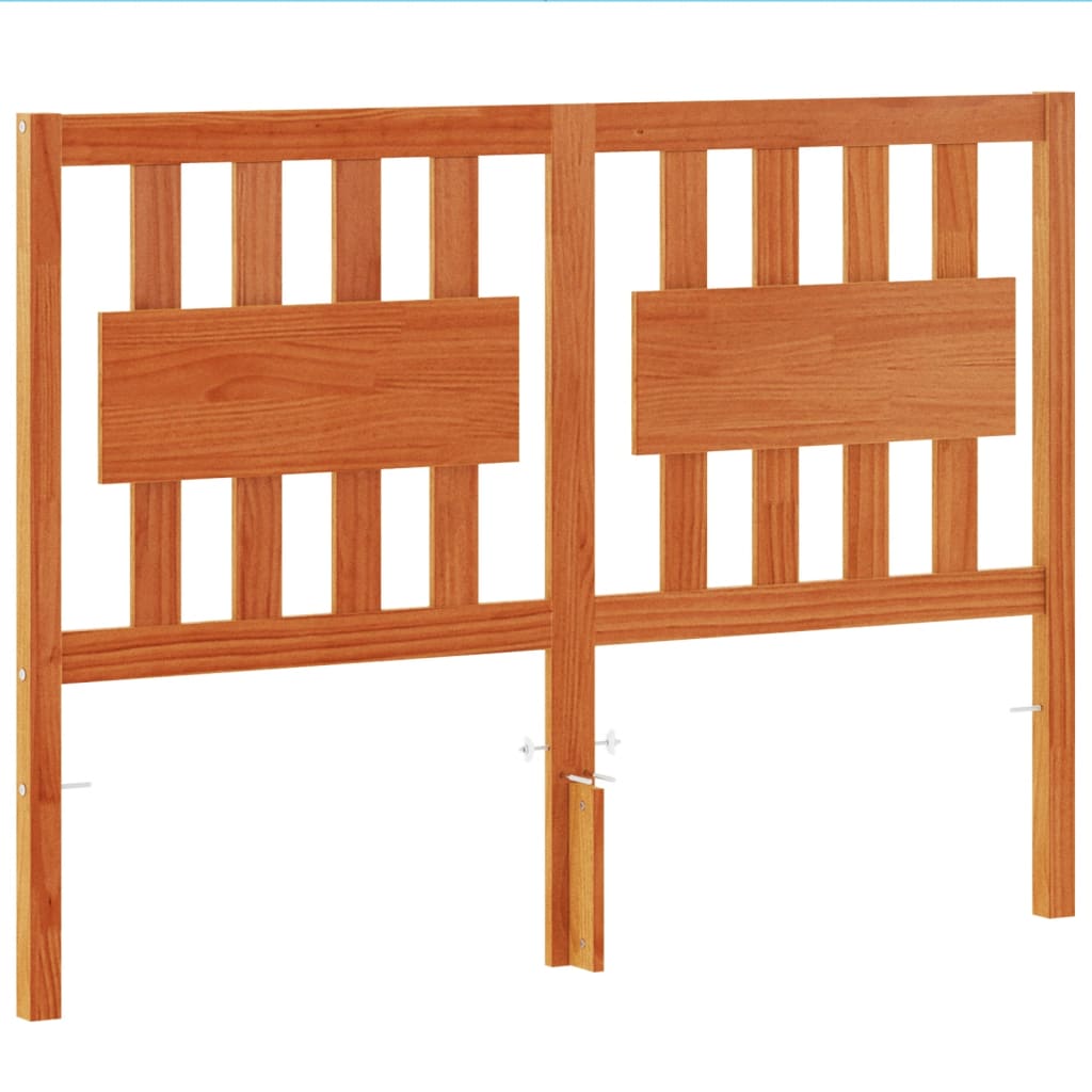 Hoofdbord 135 Cm Massief Grenenhout Wasbruin
