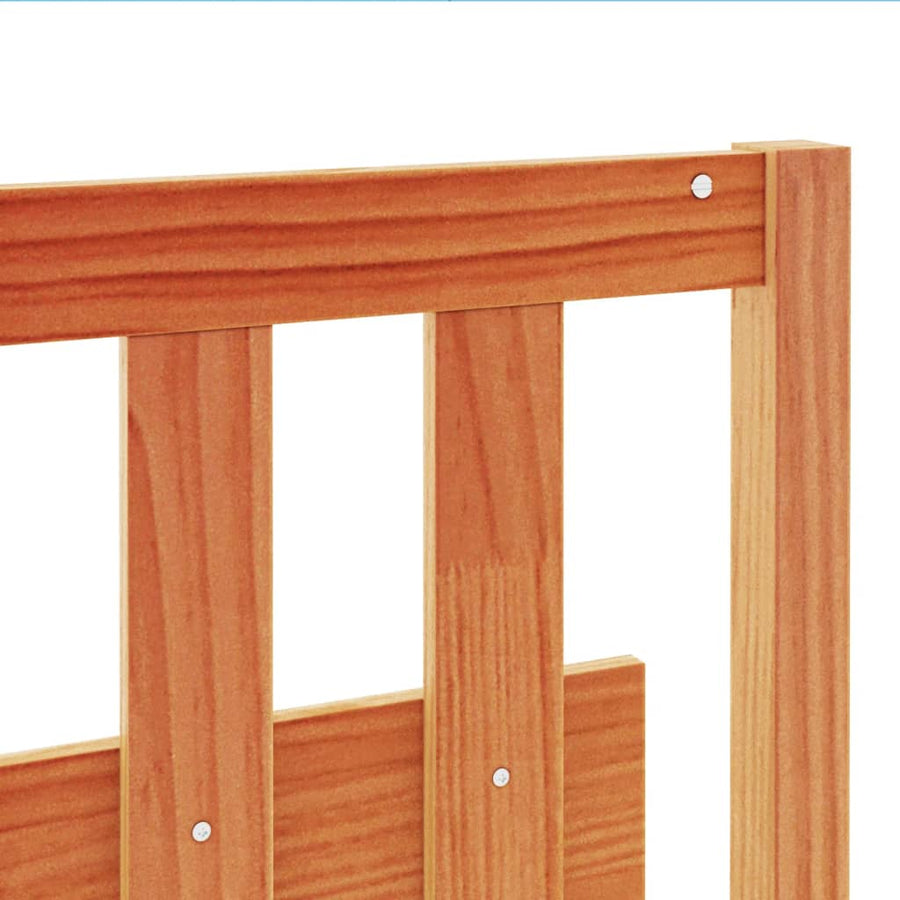 Hoofdbord 135 Cm Massief Grenenhout Wasbruin