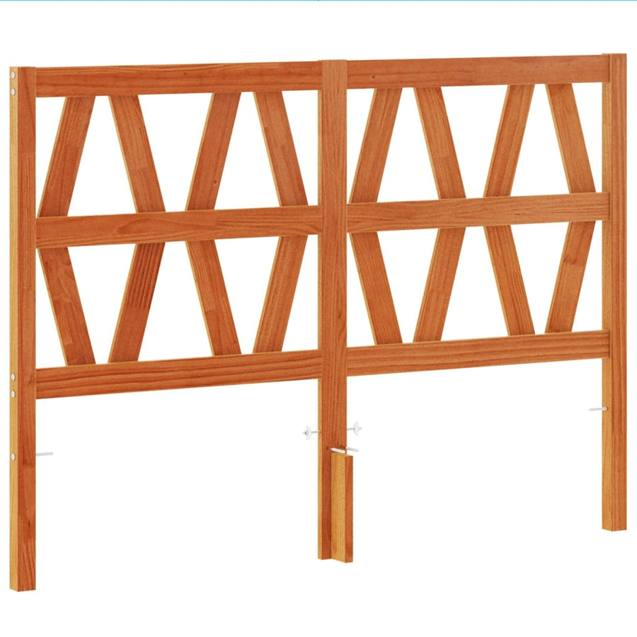 Hoofdbord 135 Cm Massief Grenenhout Wasbruin