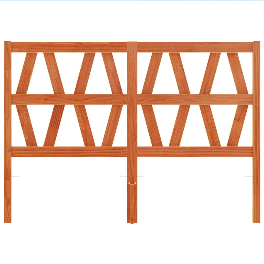 Hoofdbord 135 Cm Massief Grenenhout Wasbruin