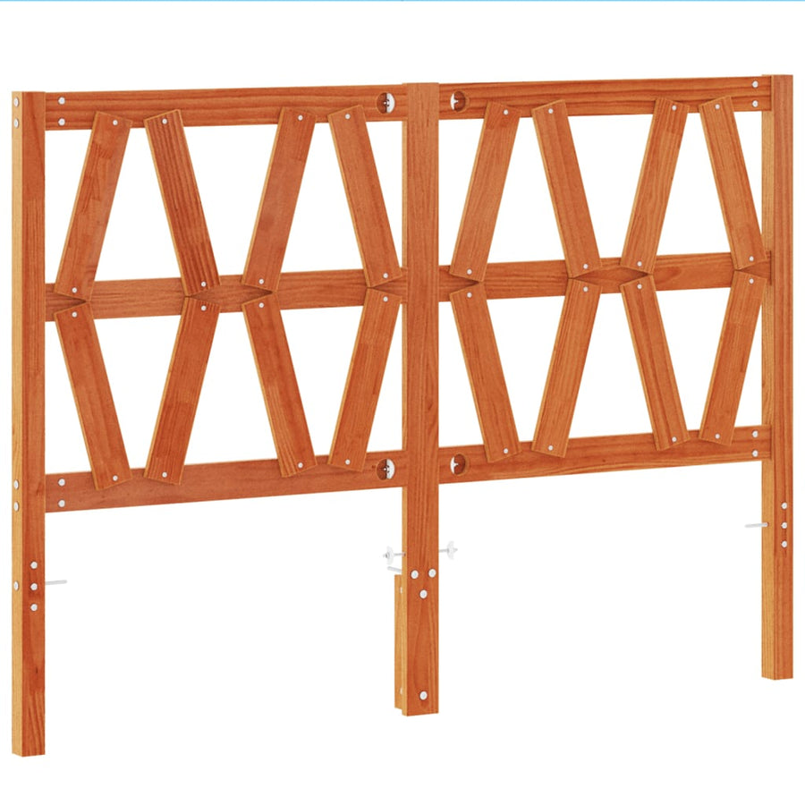 Hoofdbord 135 Cm Massief Grenenhout Wasbruin